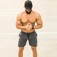 Fitness Shark letnie spodenki do biegania mężczyźni Patchwork bieganie na trening sportowy spodenki szybkie suche trening siłownia sportowe szorty 5